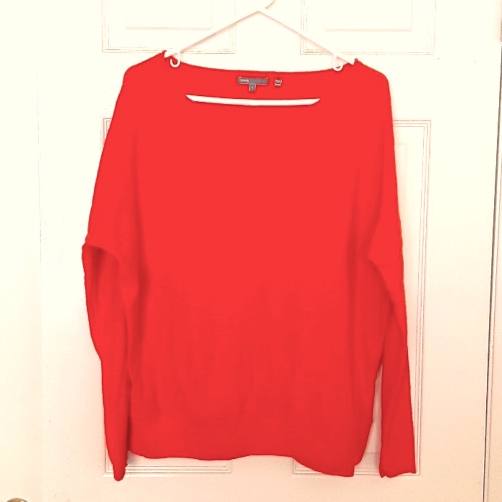 VINCE 100% COTTON LONG SLEEVE TOP/ SWEATER LARGE